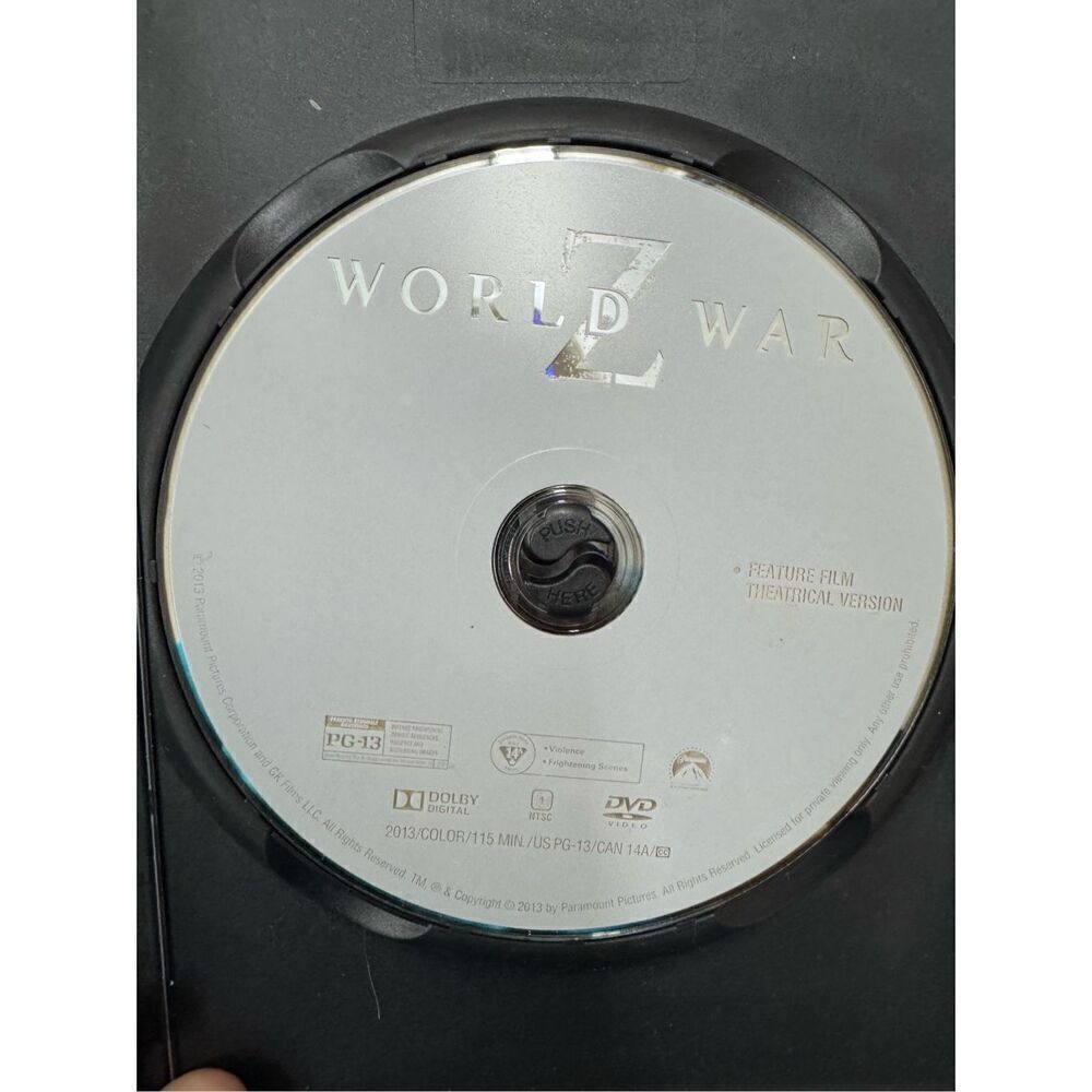 World War Z DVD Movie